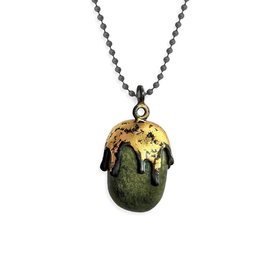 Serpentine Pendant Necklace