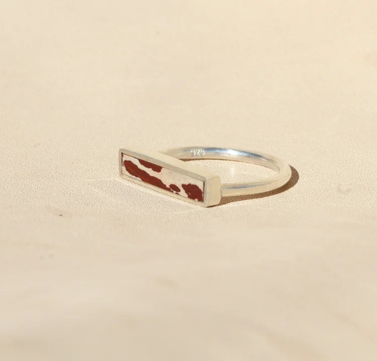 Owyhee Dendritic Stone Stacker Ring
