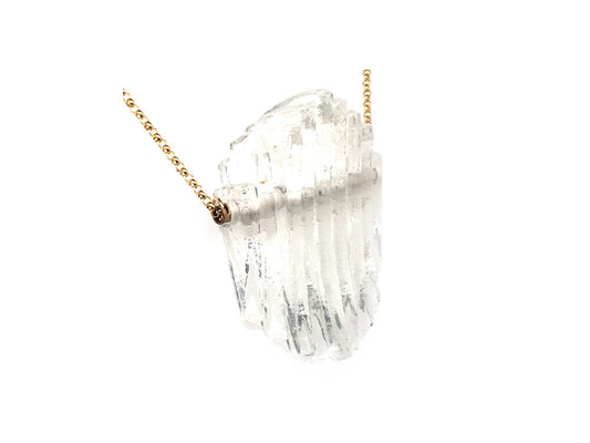 Clear Kinetic Mini Ellipse Necklace