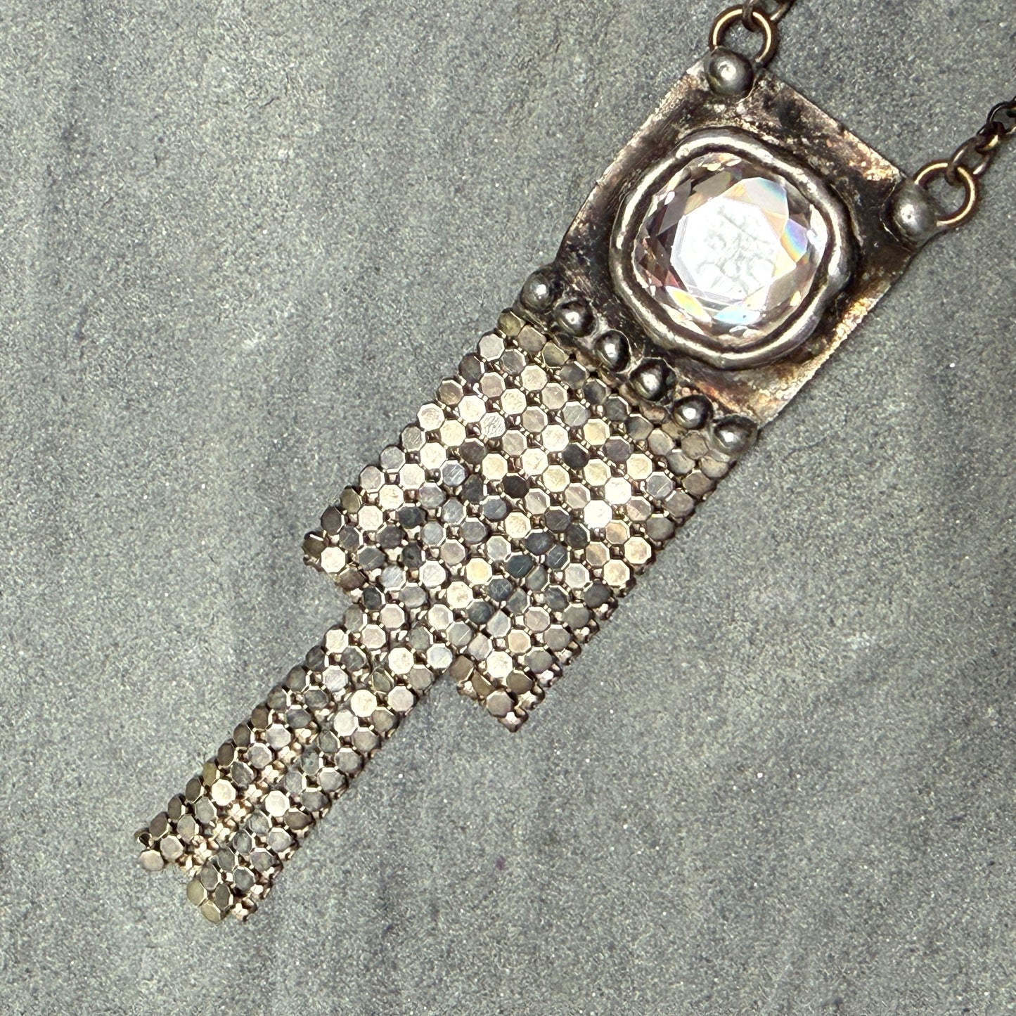 Swarovski Paddle Fringe Necklace