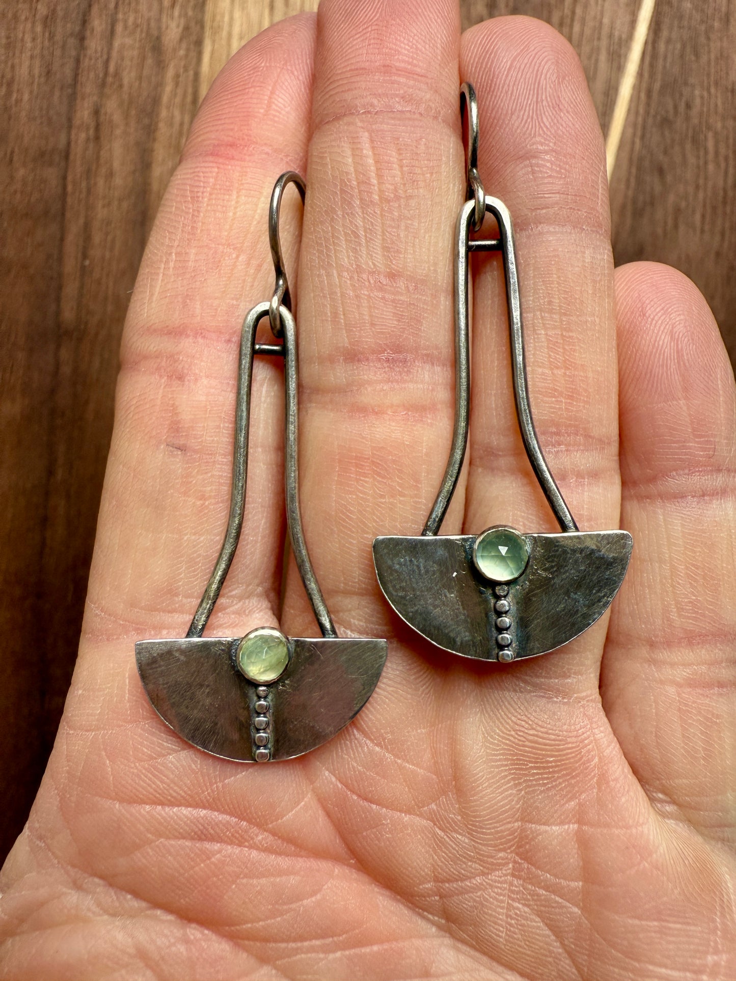 Phoebe Prehnite Earrings