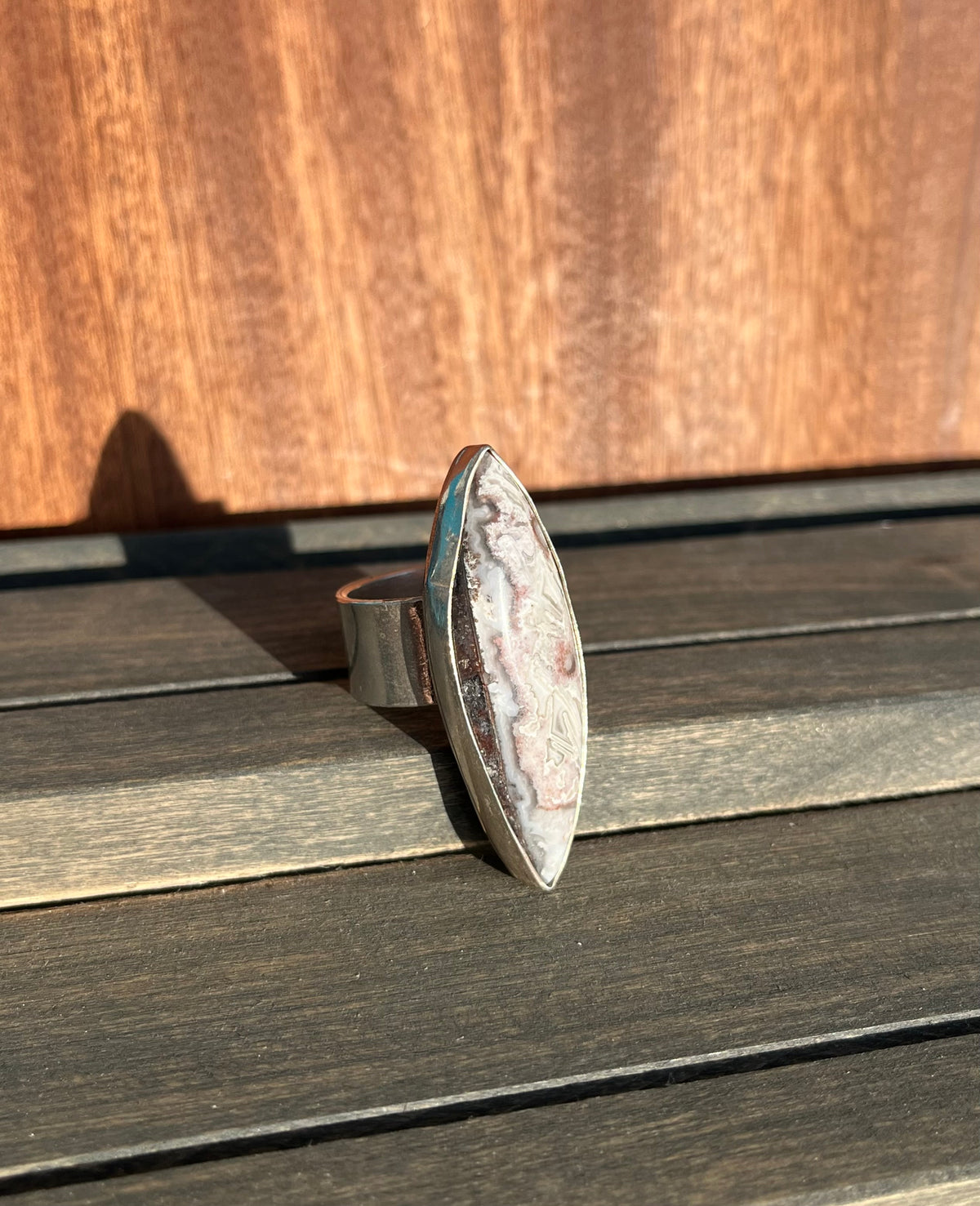 Crazy Lace Agate Ring