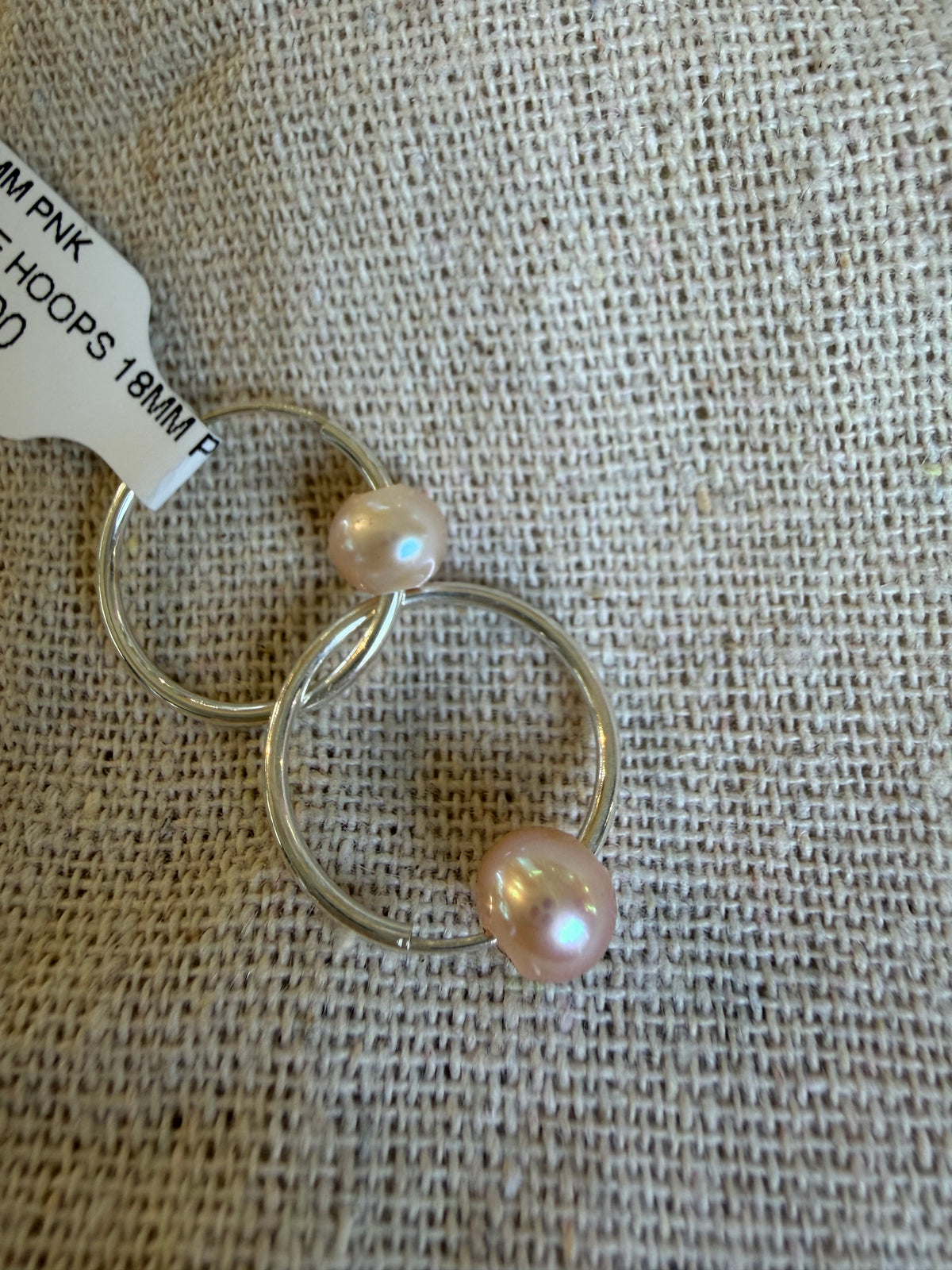 Sterling Silver JN BTE Hoops - Small