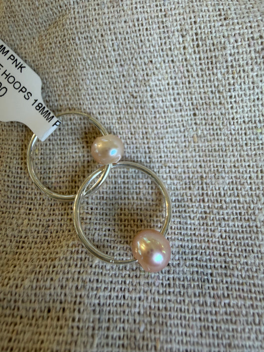 Sterling Silver JN BTE Hoops - Small
