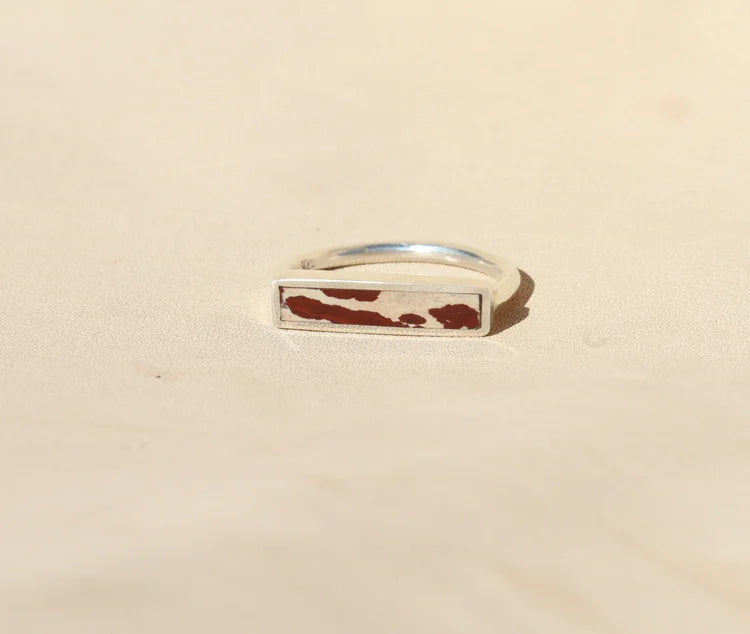 Owyhee Dendritic Stone Stacker Ring