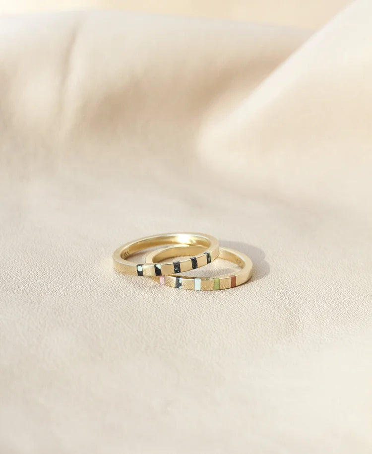 Multi-Color Pieces Ring