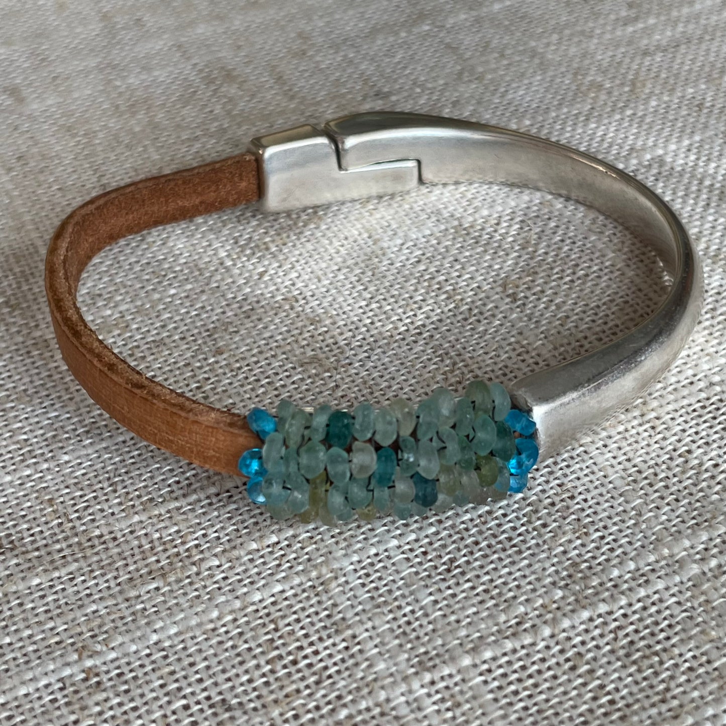 Roman Glass Magnetic Bracelet