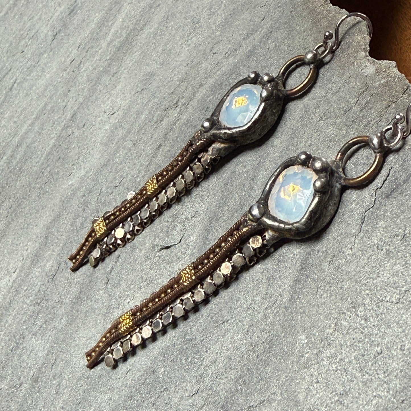 Swarovski Chain Dangle Earrings