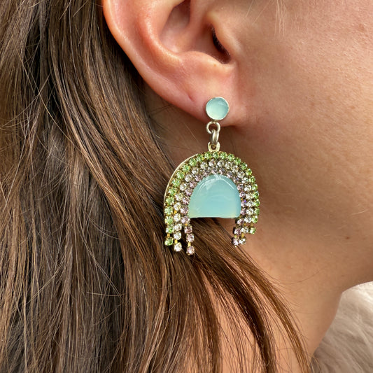 BLUE Rainbow Earrings