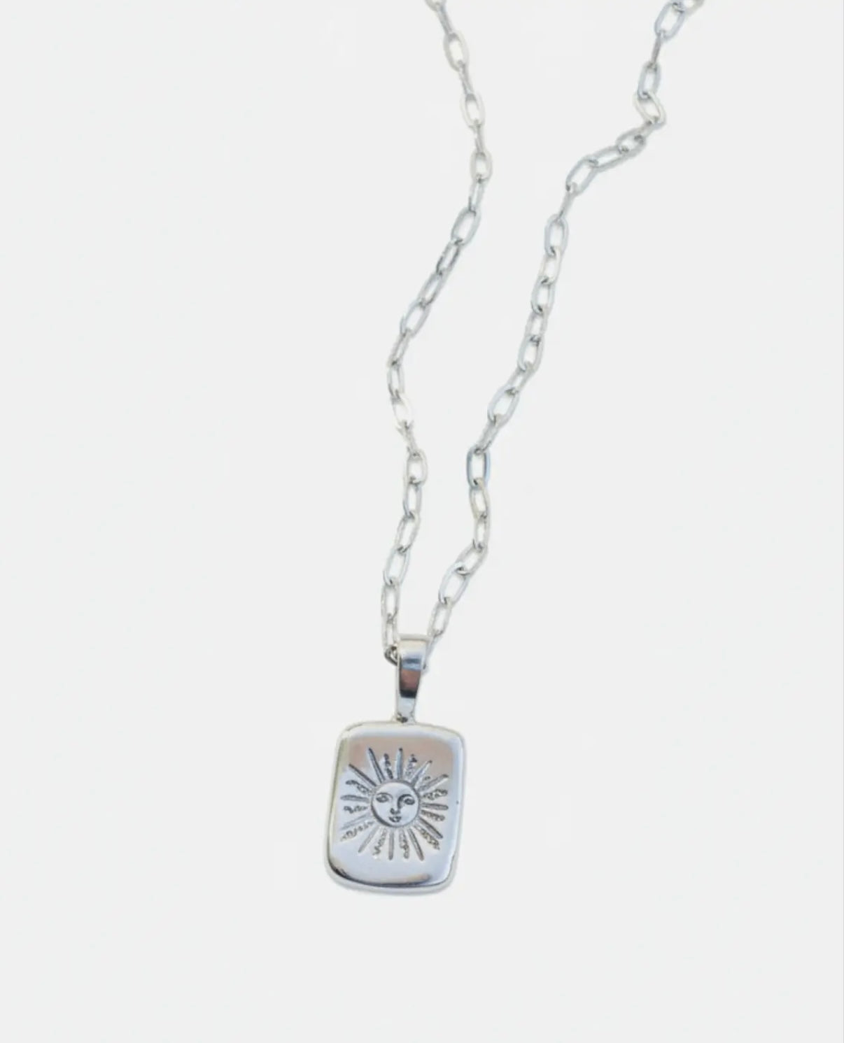 Sun Tarot Card Pendant Necklace