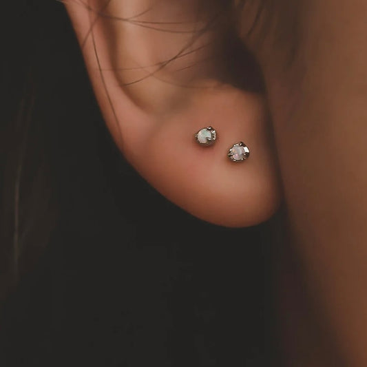 Dainty Opal Studs