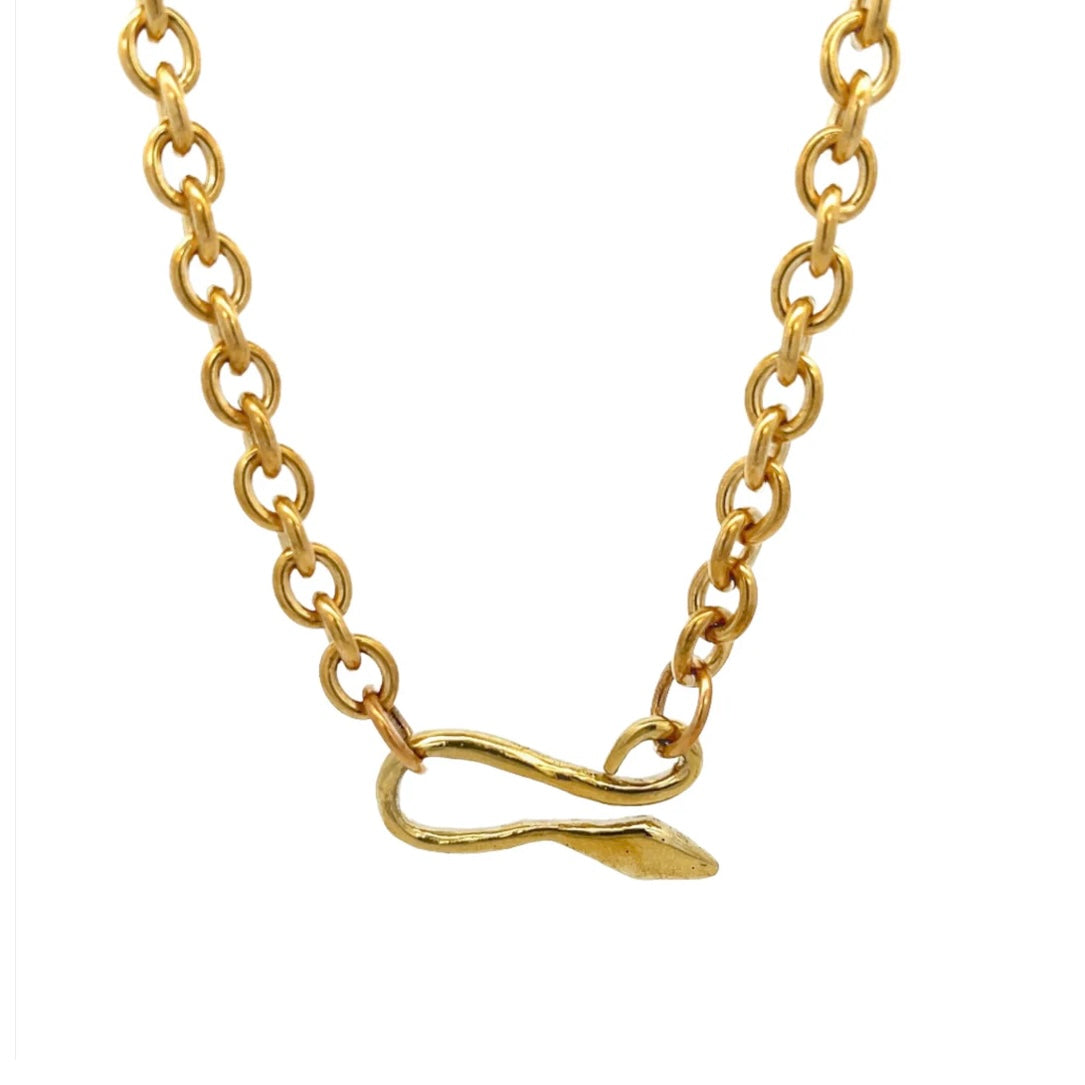 Serpent Hook Chain Necklace