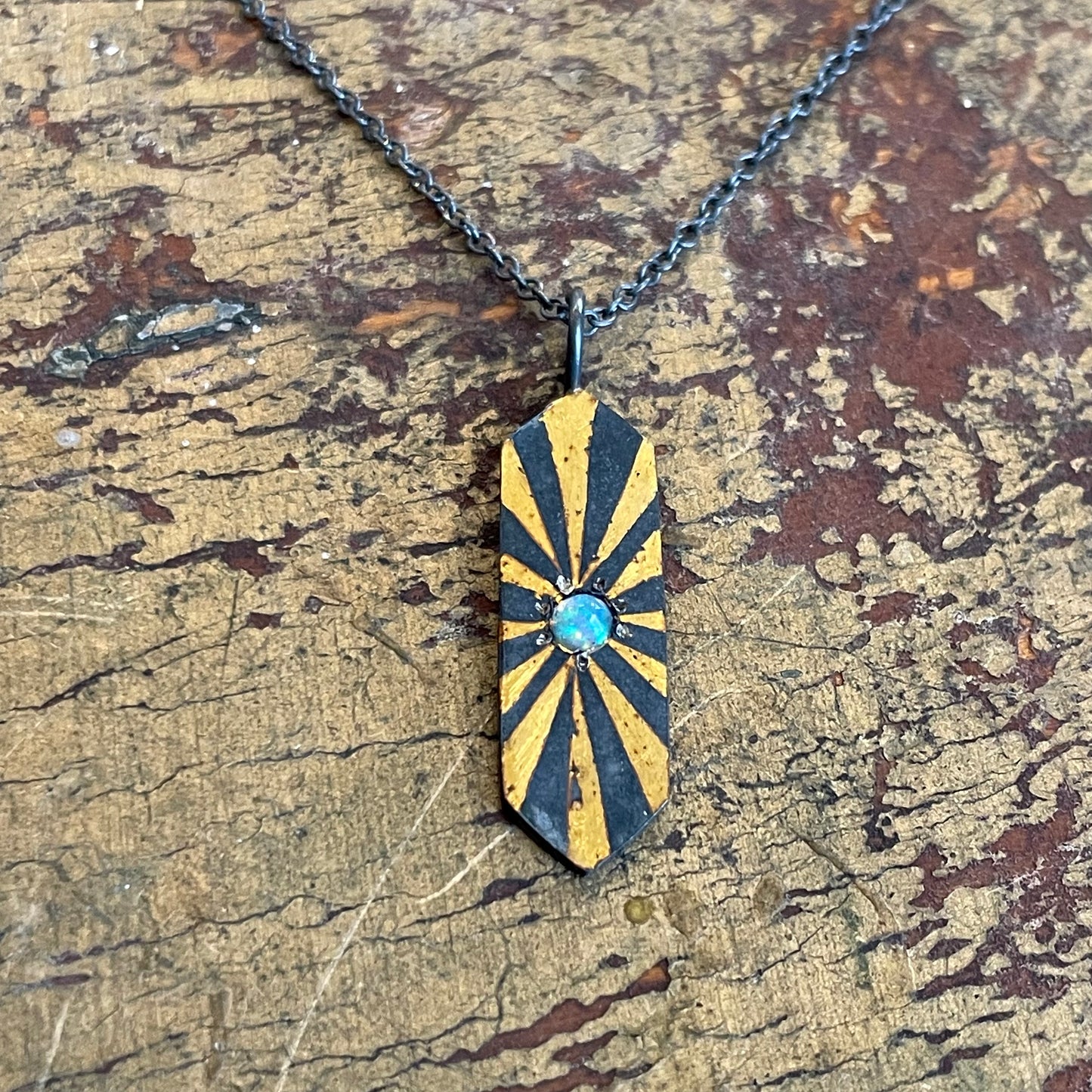 Radiant Light Hexagon Pendant