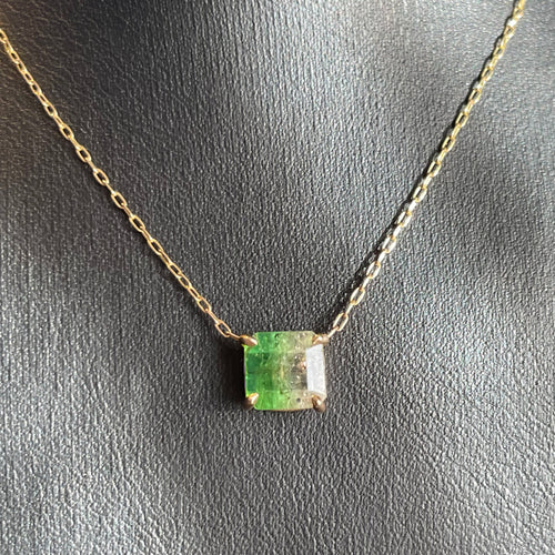 Green Ombre Tourmaline Necklace
