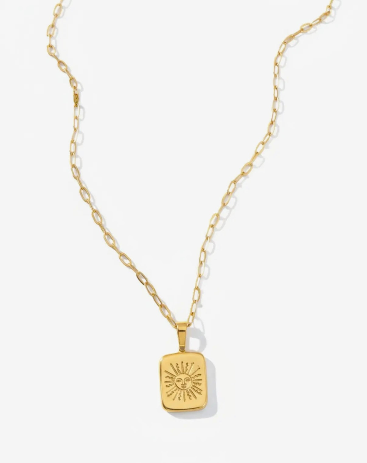 Sun Tarot Card Pendant Necklace