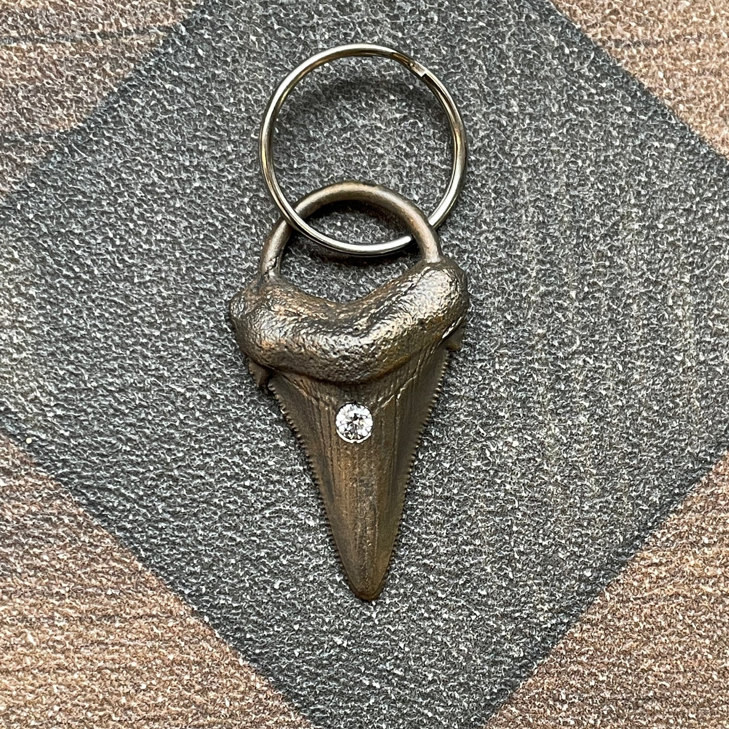 Megalodon Tooth Keychain