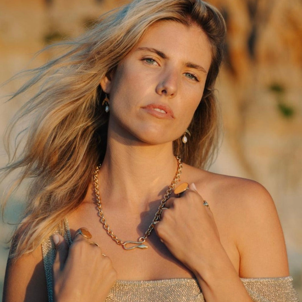 Serpent Hook Chain Necklace