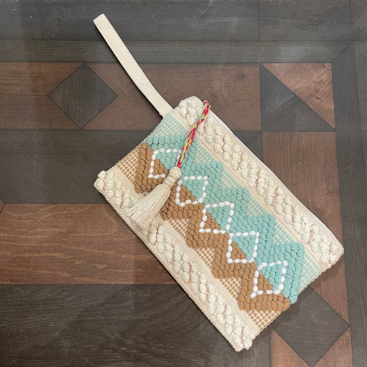 Ayla Tapestry Wristlet Bag