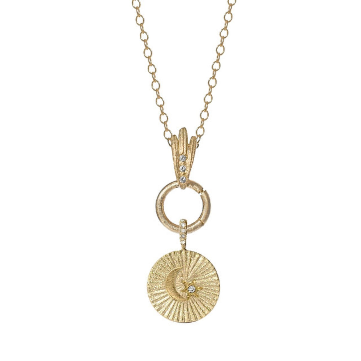 Fan Charm Holder Necklace
