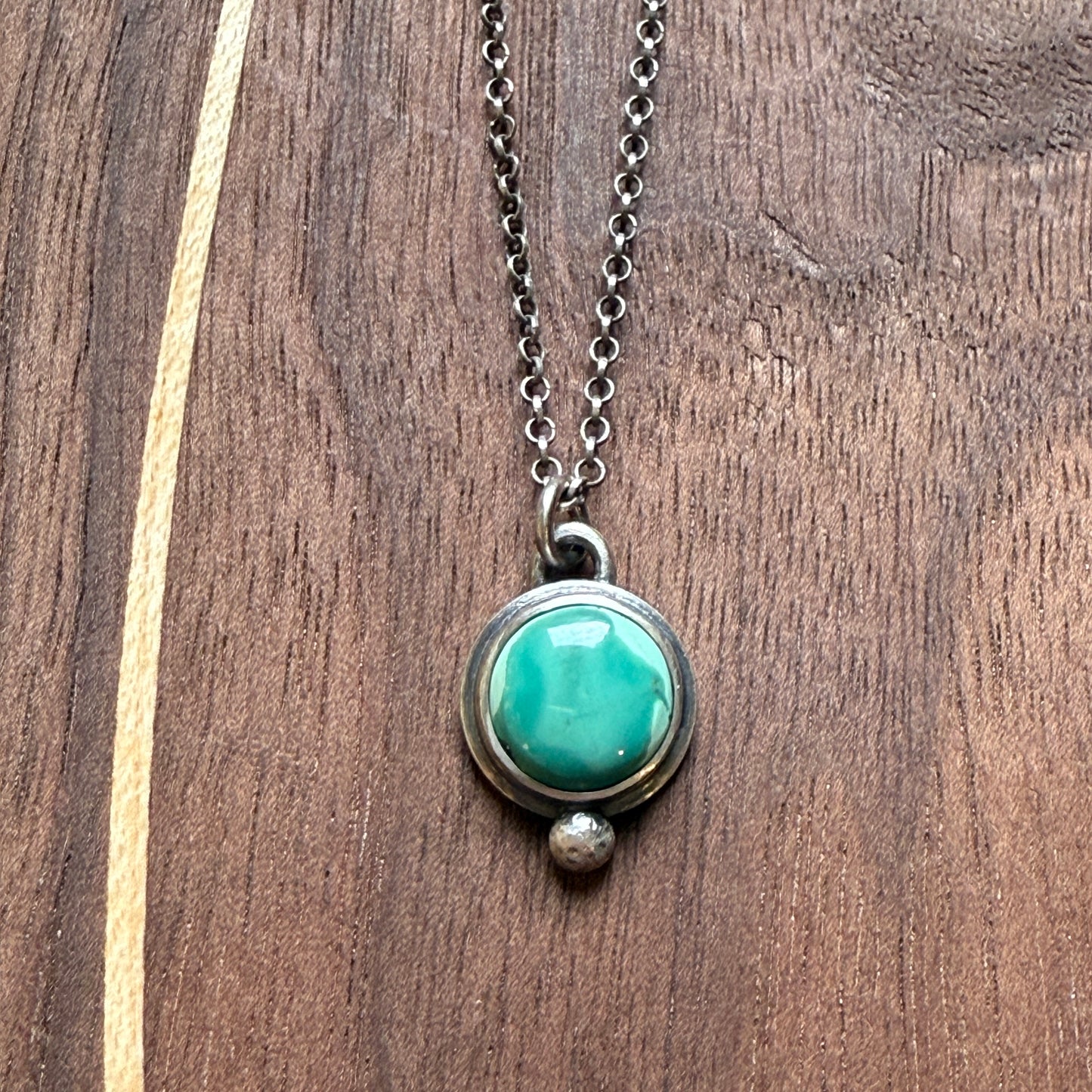Green Turquoise Pendant Necklace