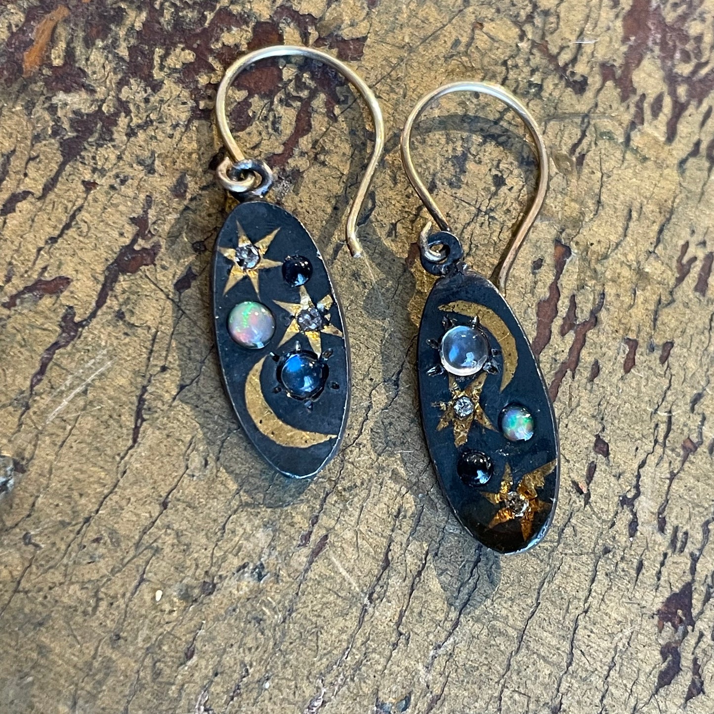 Spacescape Oval Earrings