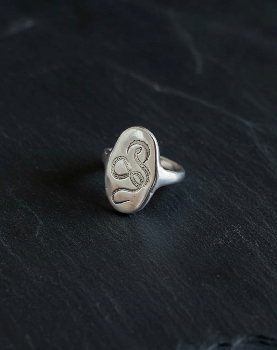 Serpent Rising Signet Ring