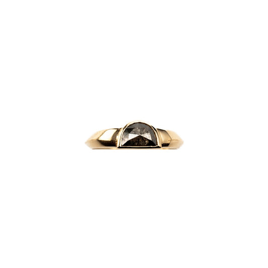 Half Moon Diamond Ring