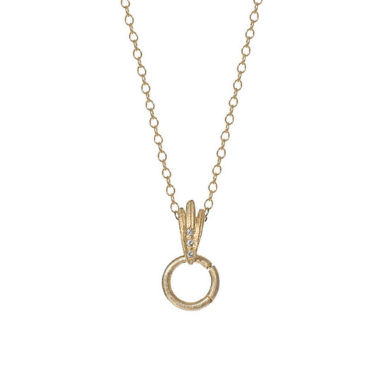 Fan Charm Holder Necklace
