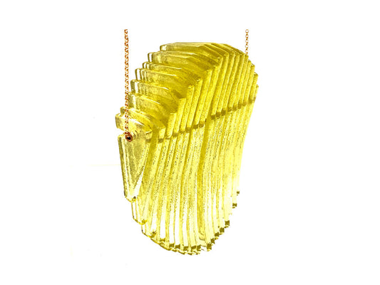 Green Tea Kinetic Ellipse Necklace