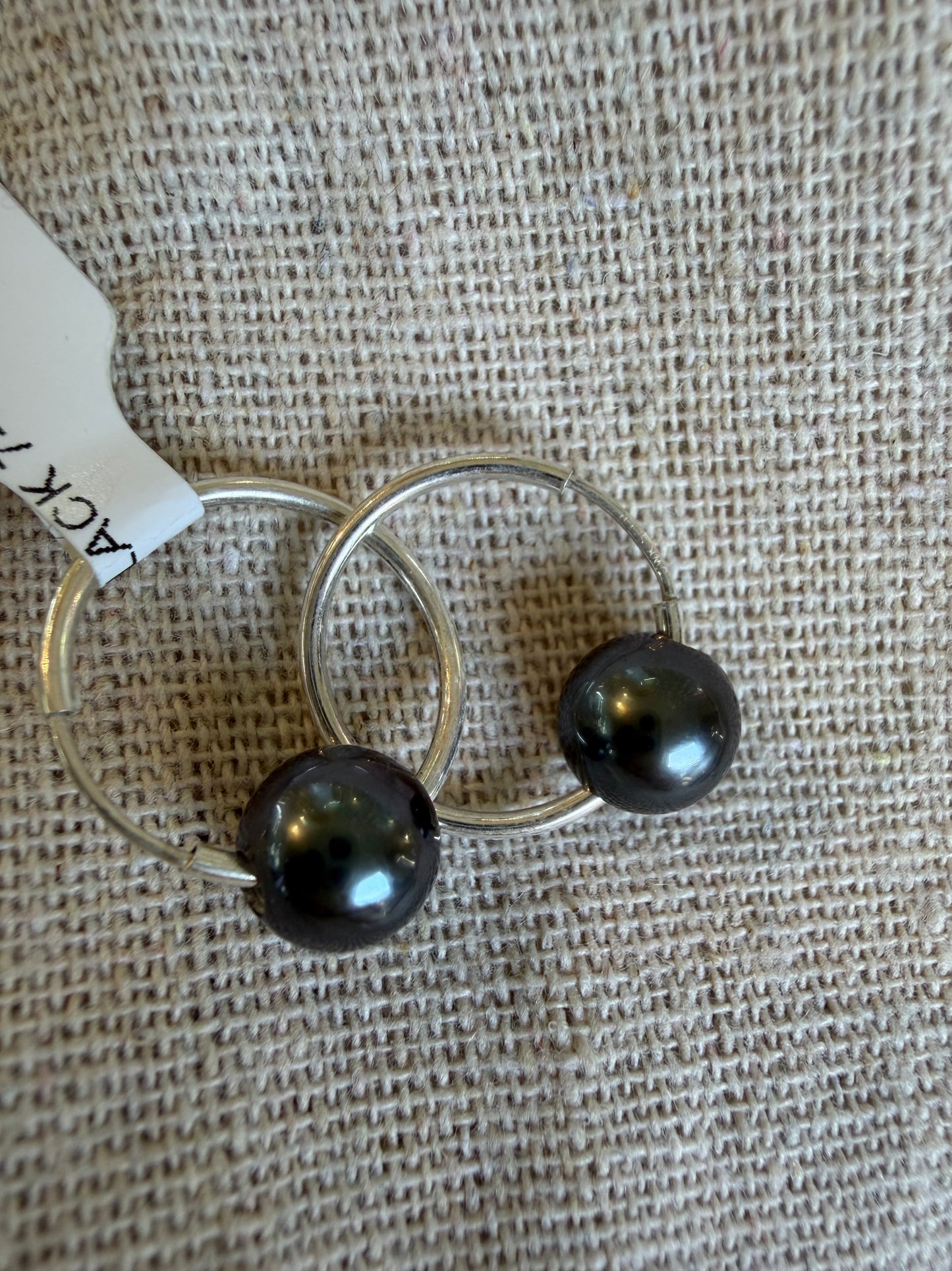 Sterling Silver JN BTE Hoops - Small