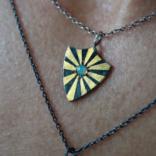 Radiant Shield Necklace