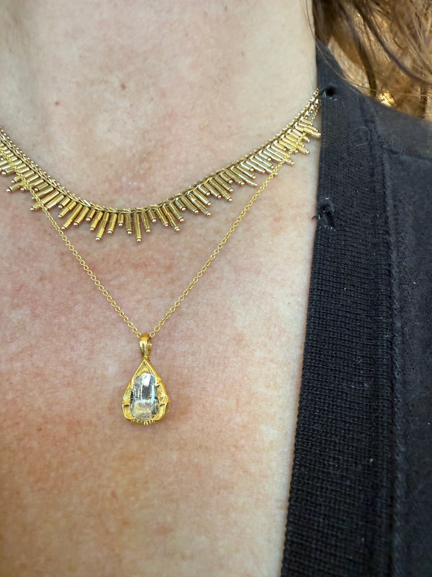 Epic Solitaire Polki Necklace