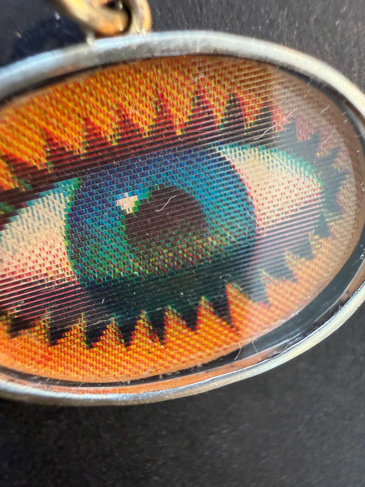 Vintage Green Eye Winky Charm