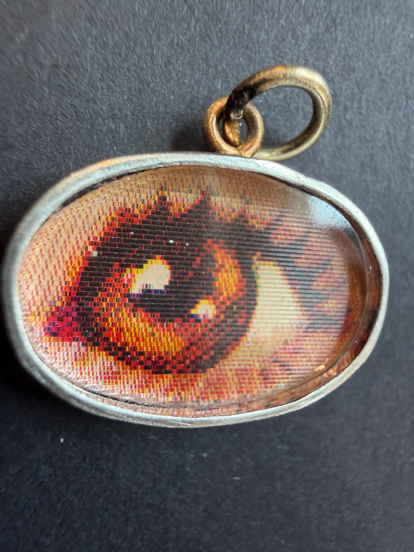 Vintage Brown Eye Winky Charm