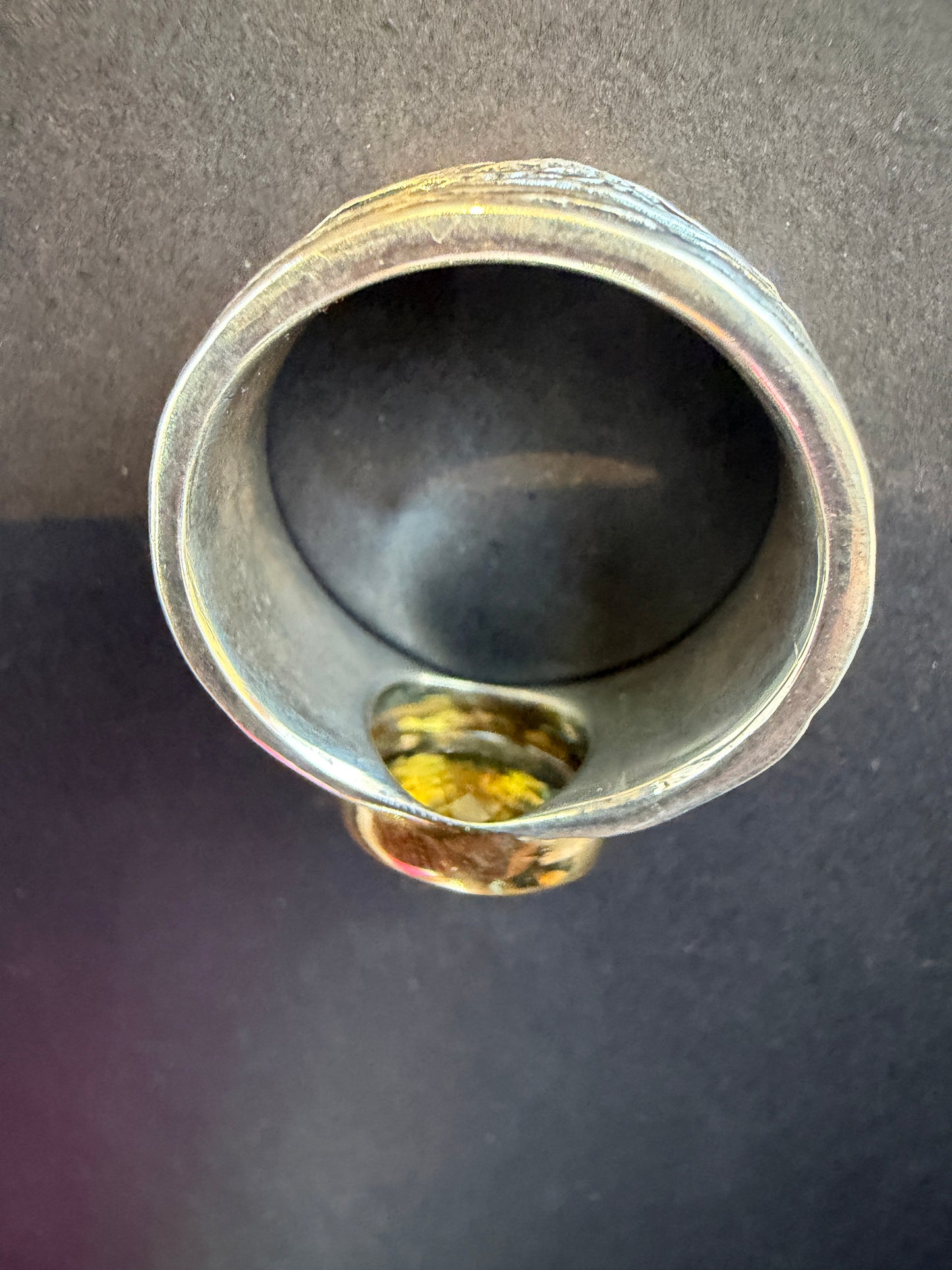 Pinion Ring with Tourmaline Oval 18k