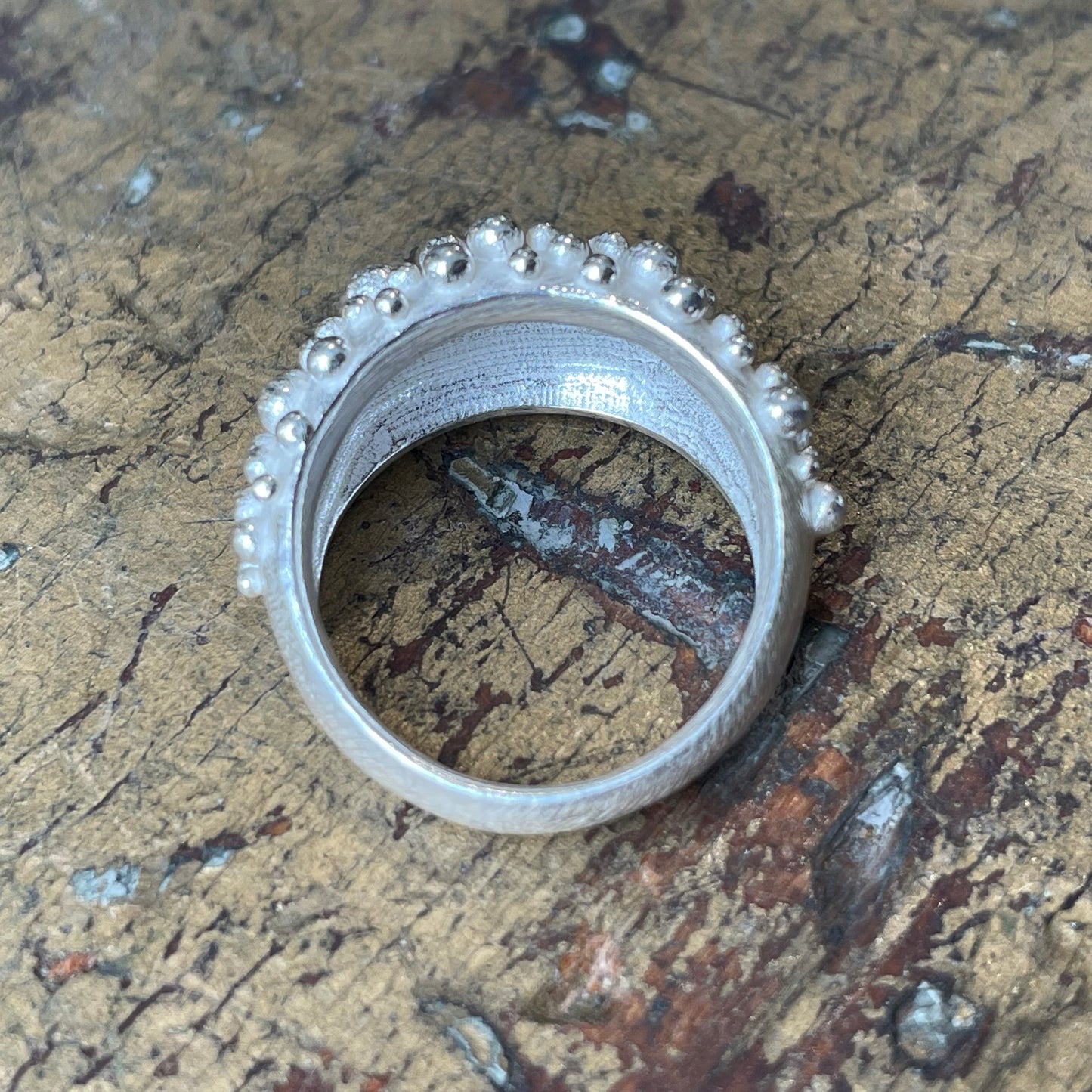 Bumpy Tapered Dome Ring