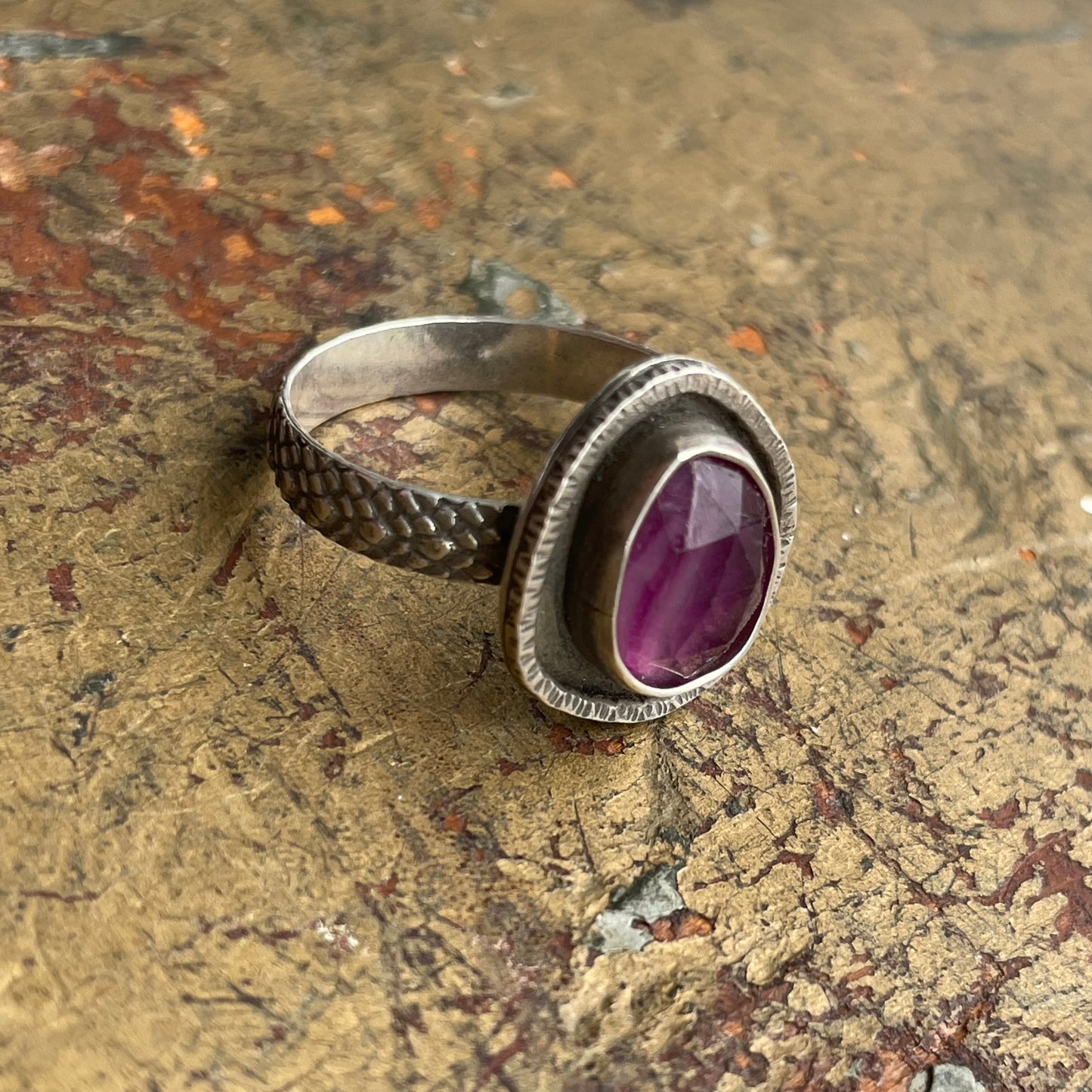 Organic Flourite Ring