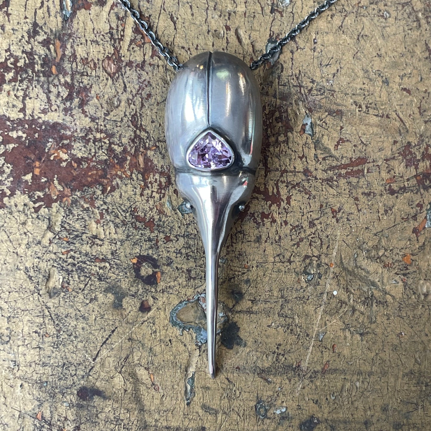 Hercules Beetle Pendant Necklace
