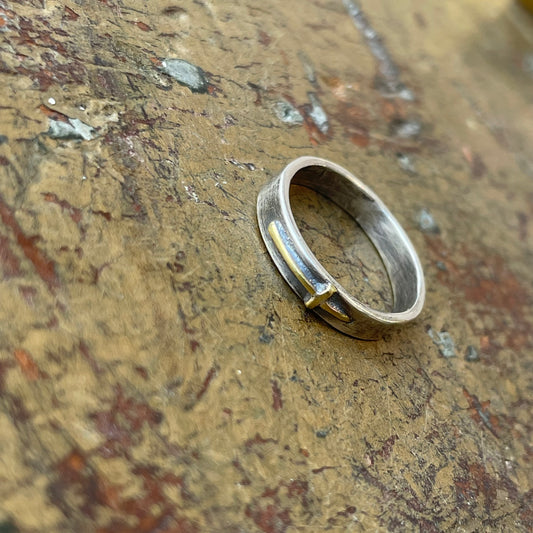 Sterling ring with cross