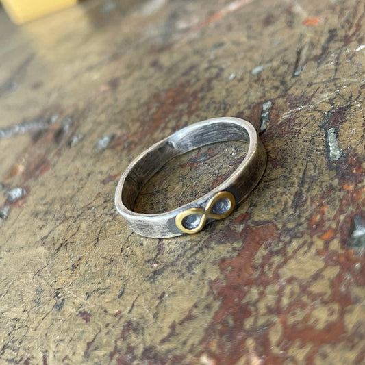 Sterling Ring with Infinity Symbol