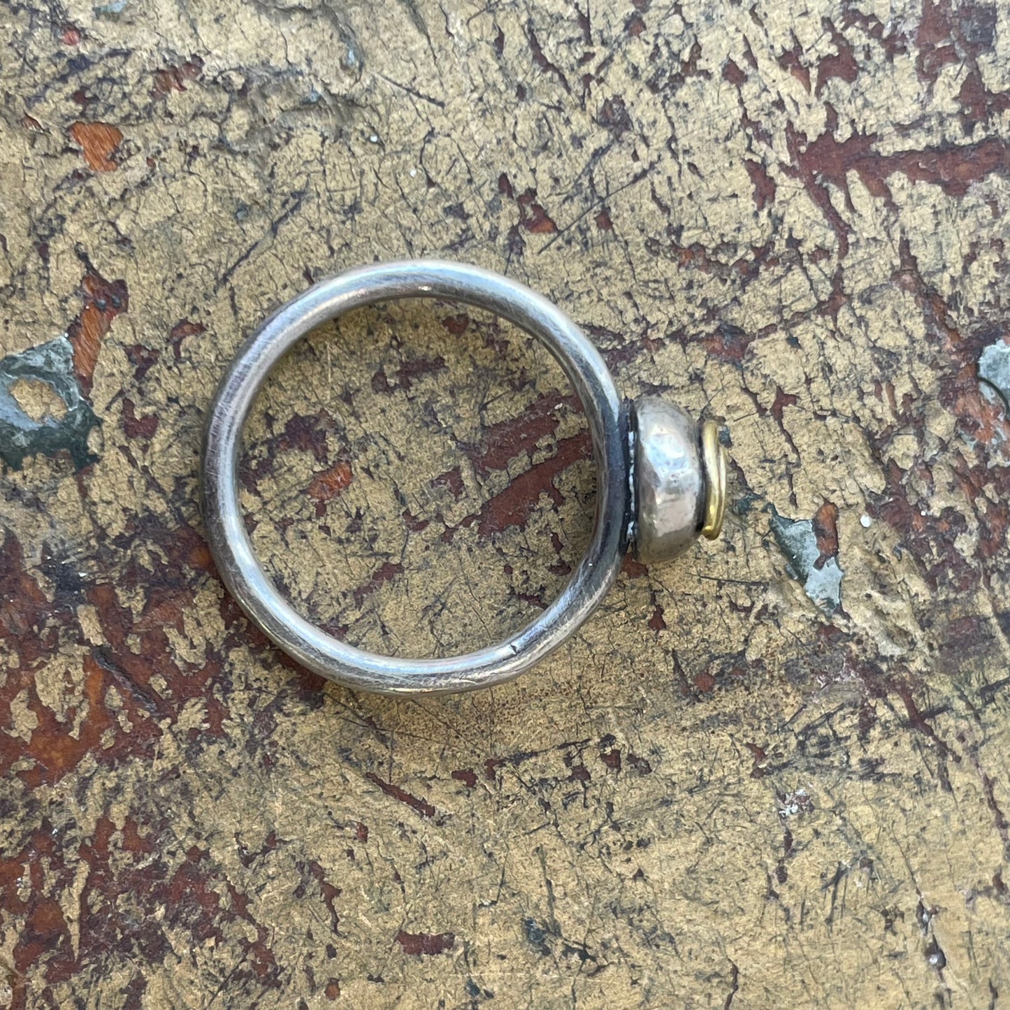 Sterling spiral ring