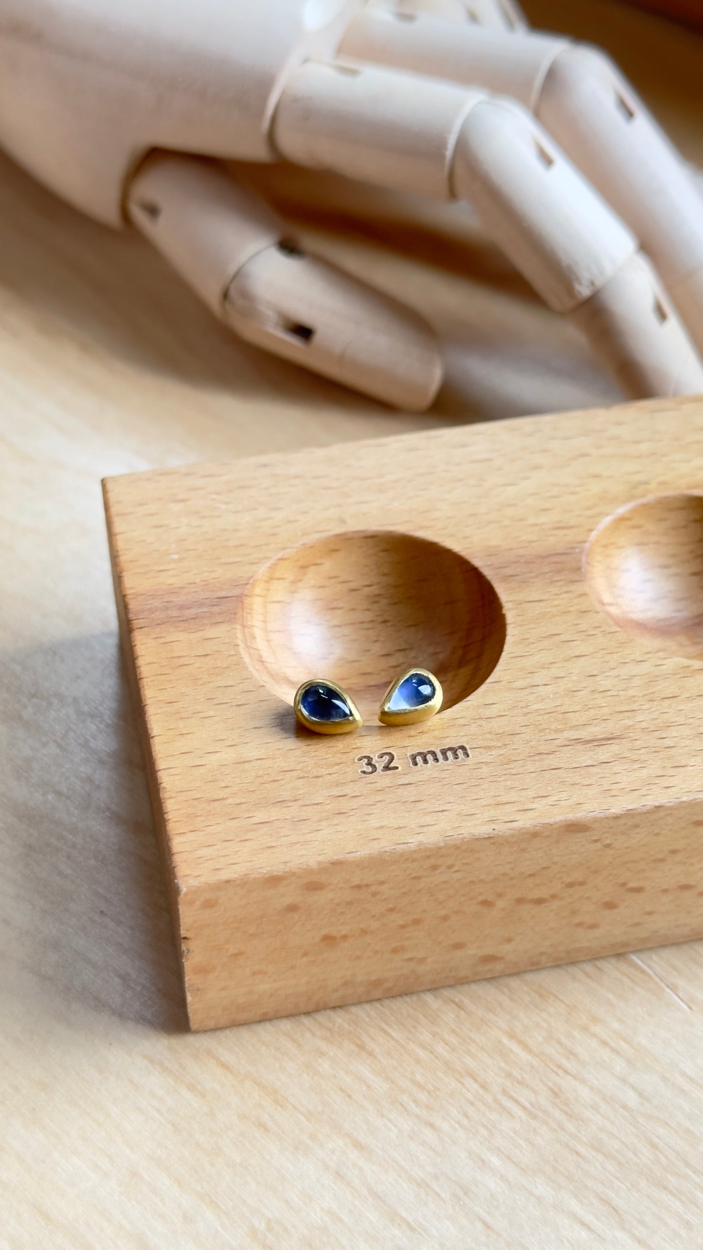 Moonstone Studs