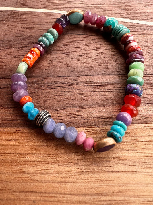 Sunset over the ocean bracelet - small