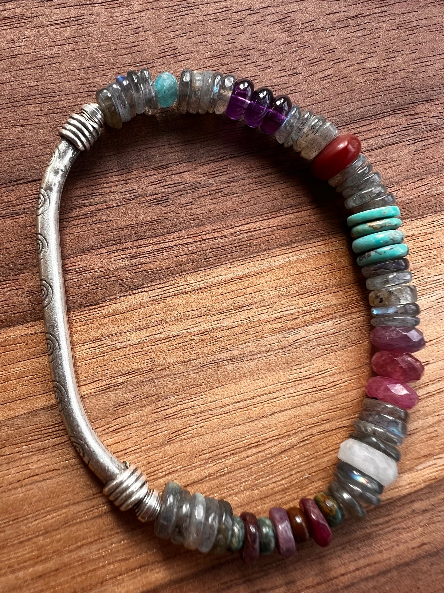 Sterling Silver Shazam Labradorite Bracelet