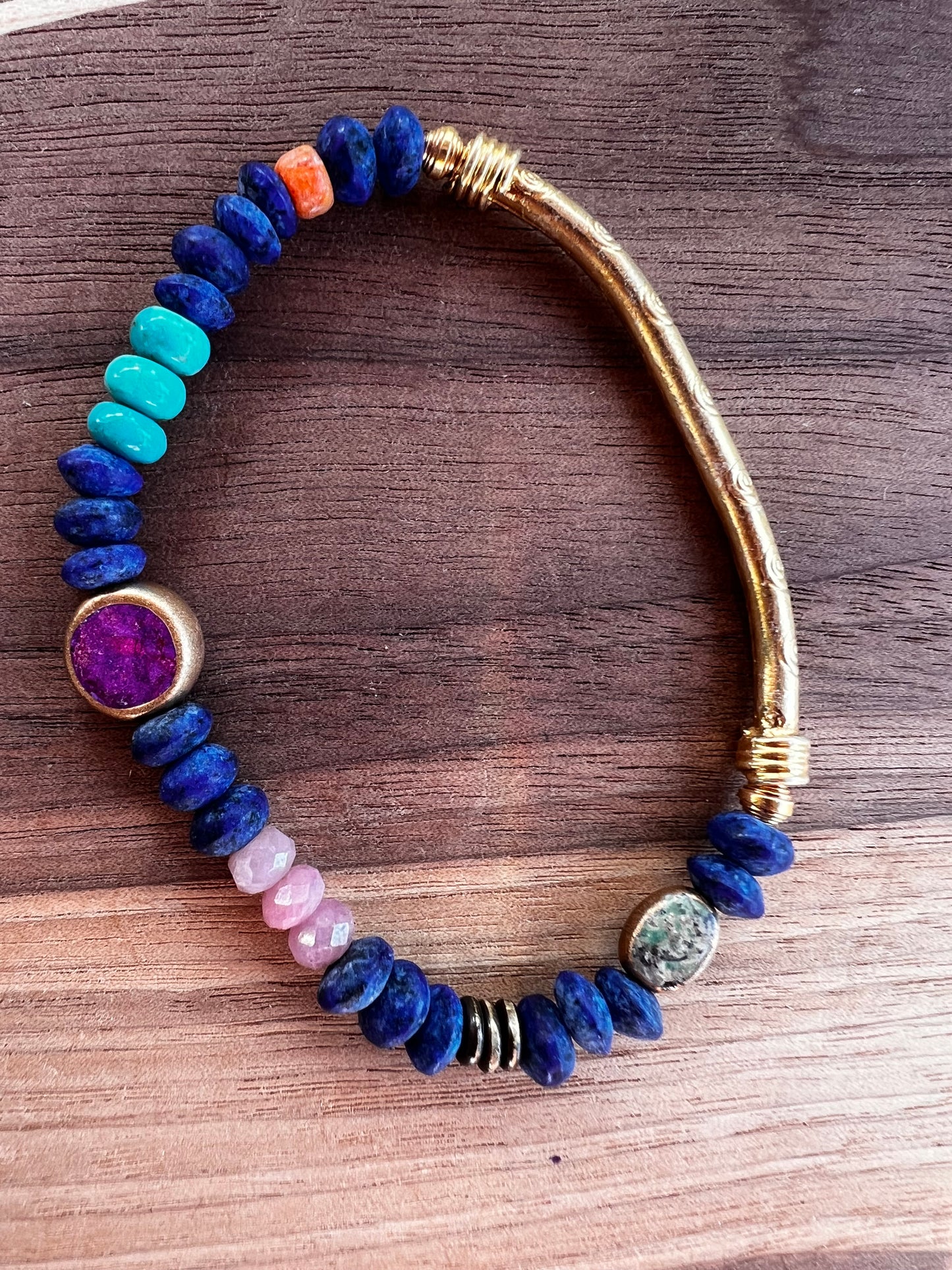 Lapis Tear Jerker Bracelet- small