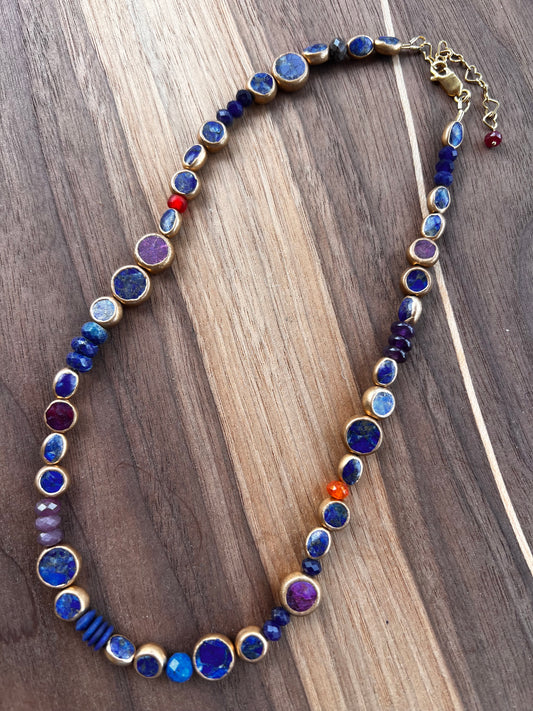 Lapis Fairy Pillow Necklace