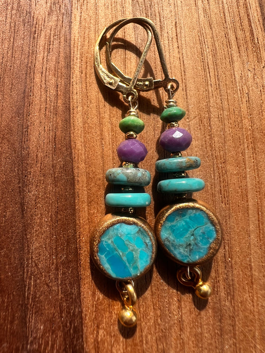 Turquoise Raindrop Earrings