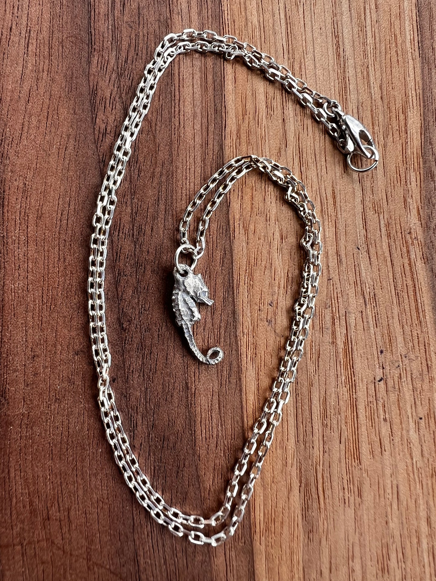 Sterling Silver Pygmy Seahorse Pendant Necklace