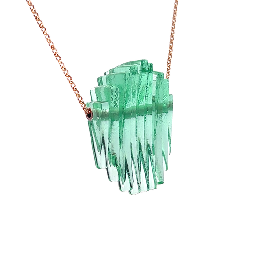 Jade Kinetic Mini Ellipse Necklace
