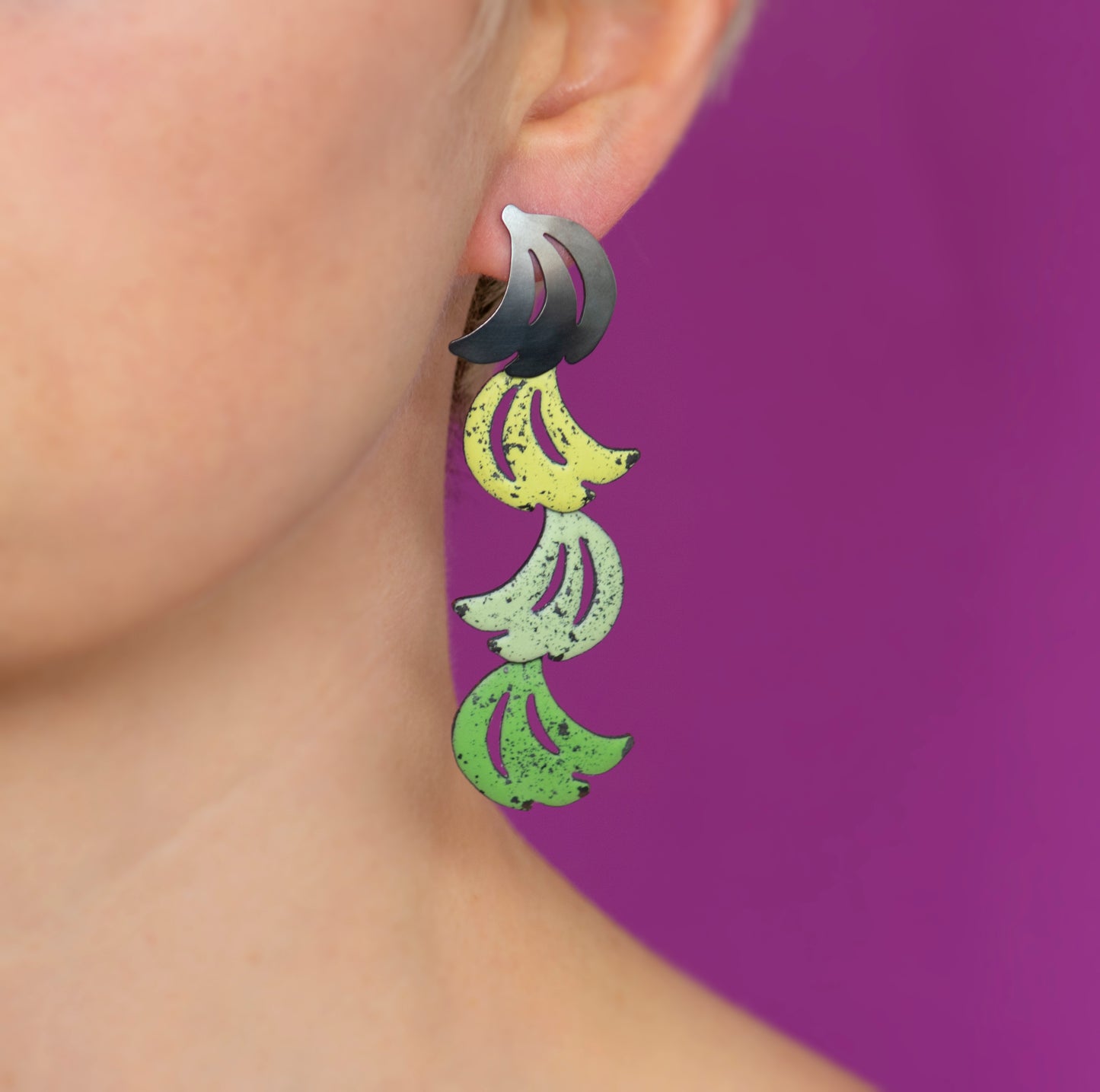 Long Banana Earrings
